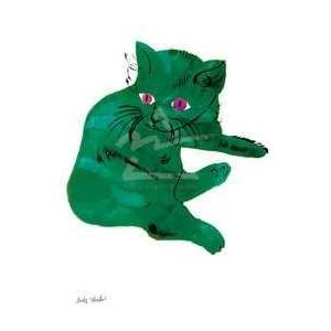 Untitled (Green Cat), C. 1956 Poster Print