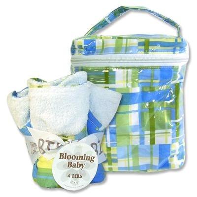 Nantucket Blue Bottle Bag And Bib Set