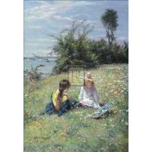 Dandelion Clock Poster Print