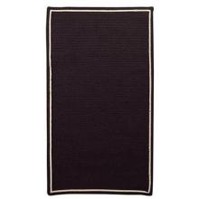 Capel Rugs Rectangle Pinstripe Outdoor Rug, Black - 2 X 3