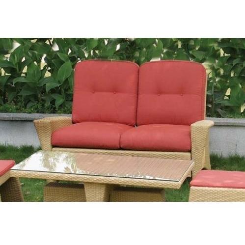 Alfresco Home Sabbia Outdoor Wicker Loveseat With Cushion