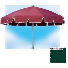 Shade Trends Standard Anodized 7.5 X 12 Rib Manual Garden Umbrella - Forest Green