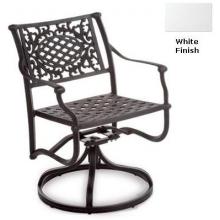 Meadow Decor Amazon Cast Aluminum Swivel Rocker - White Finish