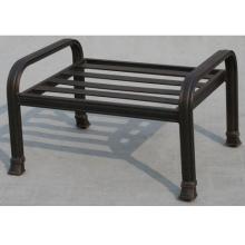 Darlee Nassau Cast Aluminum Ottoman With Cushion