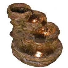 Alpine Four Level Rock Pond Fountain - RED