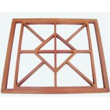 41.5 X 35.5 Inch Design Western Red Cedar Panel With Exterior Stain Finish For 41.5 X 35.5 Inch Hexagon Gazebo By Cedar Delite