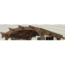 Outdoor GreatRoom Company Lattice Roof For Sonoma 10 X 10 Pergola - Mocha Finish