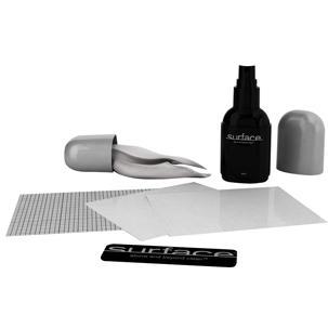 SMALL SCREEN CLEANING KIT WITH CLEAR ADHESIVE SCREEN PROTECTORS by SURFACE