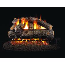 Rustic Oak Designer Peterson Real Fyre Vented Log Set