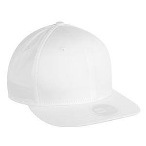 New Era Flat Bill Adjustable Cap - White
