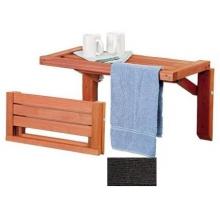 A&B Accessories Recycled Plastic Spa Folding Table - 48 Inch Espresso