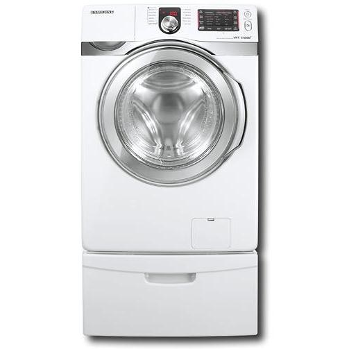 Samsung Washer With Front Load Steam 1200 RPM 4.3 Cu Ft VRT. - White With Chrome Trim
