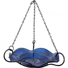 Alpine Glow In The Dark Hanging Birdbath- Blue