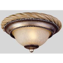 San Marino Collection Ceiling Mount Globe Light Fixture In Monterrey Beige With Silver Finish - 1 Bulb