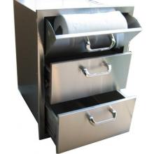 BBQ Guys 260 Series 17 X 24 Triple Access Drawer W/ Paper Towel Dispenser