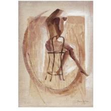 Relaxing Figure In Brown Poster Print