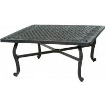 Meadow Decor Athena 48 X48 (Inches) Cast Aluminum Chat Table Mocha Stone Finish