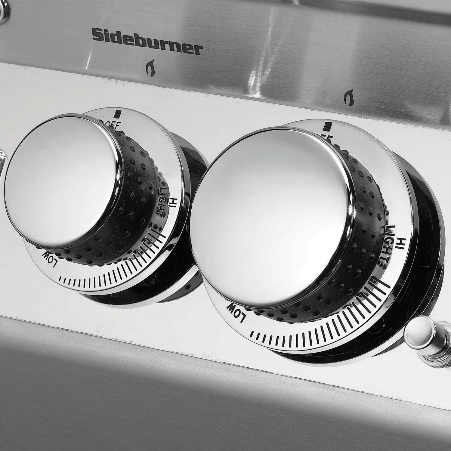 Push-To-Light Ignition Knobs. Lights in any weather 