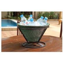 Alfresco Home Table Top Outdoor Beverage Cooler With Stand - Antique Jade