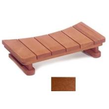 A&B Accessories Recycled Plastic Spa Steps: Single Tier Curved 34 Inch Red