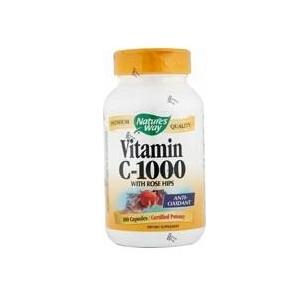 Nature S Way Vitamin C-1000 With Rose Hips, 100 Caps