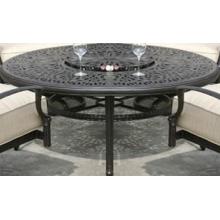 Alfresco Home Kaleidoscope 52 Inch Bev/Fire Pit Chat Table & Base - Antique Wine