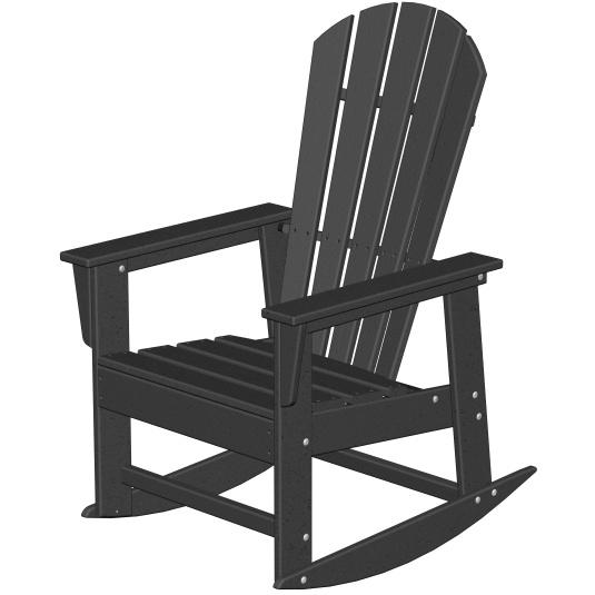 Poly-Wood Recycled Plastic Wood South Beach Adirondack Rocking Chair
