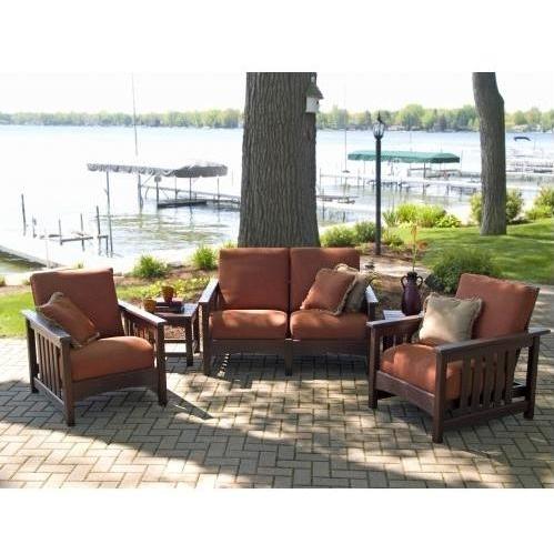 Poly-Wood Recycled Plastic Wood Patio Lounge Set 5 Piece
