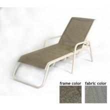 Lido Aluminum Sling Chaise Lounge With Scavo Bronze Frame And A0109 Fabric