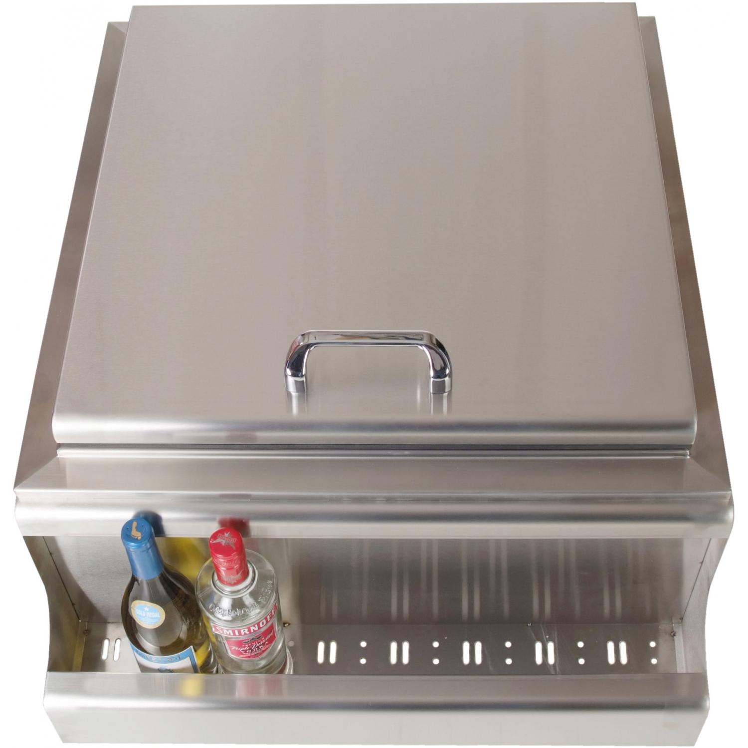 BBQ Guys Slide-In Ice Bin Cooler With Speed Rail by BBQ Guys