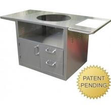BBQGuys Stainless Steel Grill Cart For Extra Large Primo Ceramic Grills