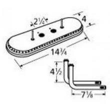 Aluminized Steel Oval Twin, Centered, 2.25 Inch Offset Burner 15112-71122