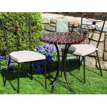 Alfresco Home Cognac 24 Inch Round Bistro Table Group