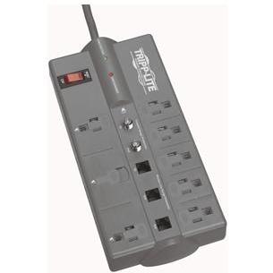 8-OUTLET SURGE SUPPRESSOR WITH TELEPHONE PROTECTION (TELEPHONE, MODEM, FAX & COAXIAL PROTECTION)