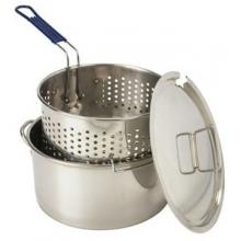 Bayou Classic 14 Quart Stainless Steel Deep Fryer With Lid And Basket