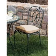 Alfresco Home Classic Loop Outdoor Bistro Chair With Gold Cushion - Set Of 2