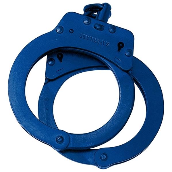 Steel Chain Handcuff, Blue