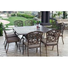 Darlee Florence Cast Aluminum Patio Dining Set - 60 Inch Square