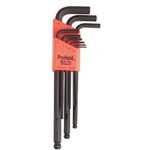 Bondhus 9 Piece ProHold Balldriver L-Wrench Metric Set (1.5-10mm)