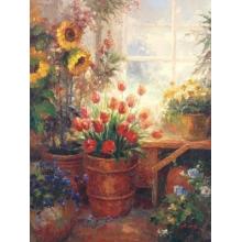 Hong - Sunflower Garden I Size 5x7 Poster Print