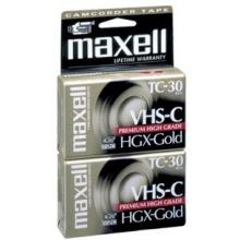 VHS-C VIDEO TAPES (2 PK)