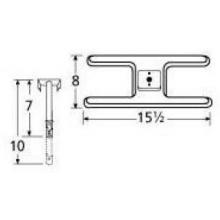 Stainless Steel H Single Burner 10101-71701