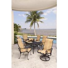 Suncoast Soleil Cast Aluminum Sling Patio Dining Set