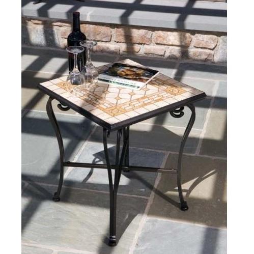 Alfresco Home Manchego Side Table - 20 Inch Square