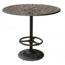 Darlee Catalina Pedestal Cast Aluminum Bar Table - 42 Inch Round