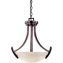Beyond Modern Collection Hanging Globe Light Fixture In Brushed Nickel Finish - 3 Bulbs