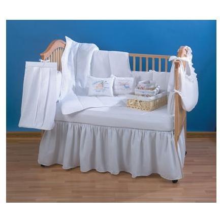 Trend Lab Four Piece Waffle Pique Baby Bedding Set - White