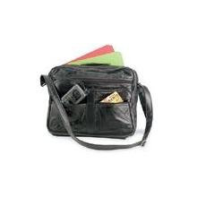 PATCHED LEATHER TRAVEL BAG
