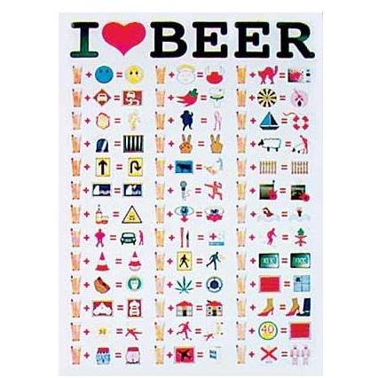 I LOVE BEER (20 In. By 36 In.) - Print