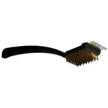 Curved Handle Grill Brush. 10.5 Inch